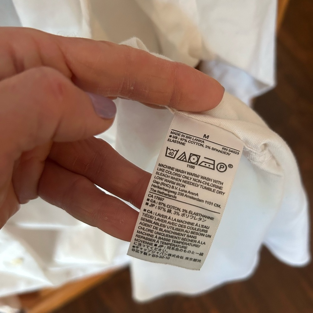 Banana Republic White Slim Fit Shirt - Picture 4 of 6